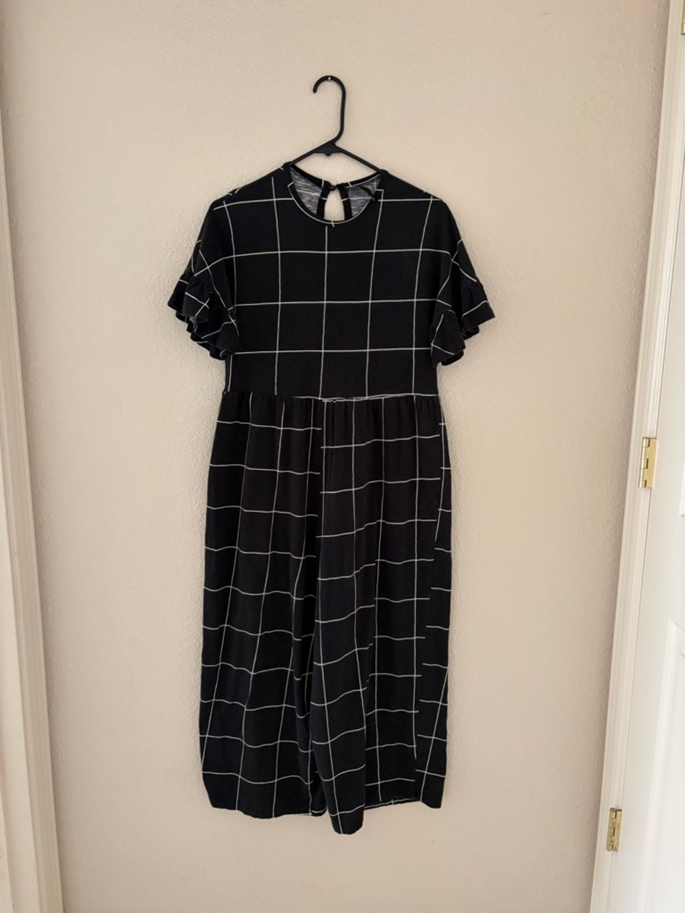 ASOS Grid Wide Legged Jumpsuit